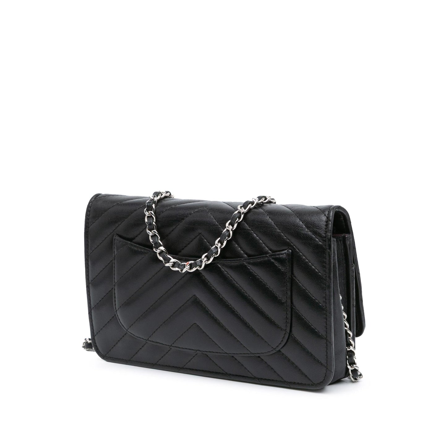 Chanel CC Chevron Lambskin On Wallet Case
