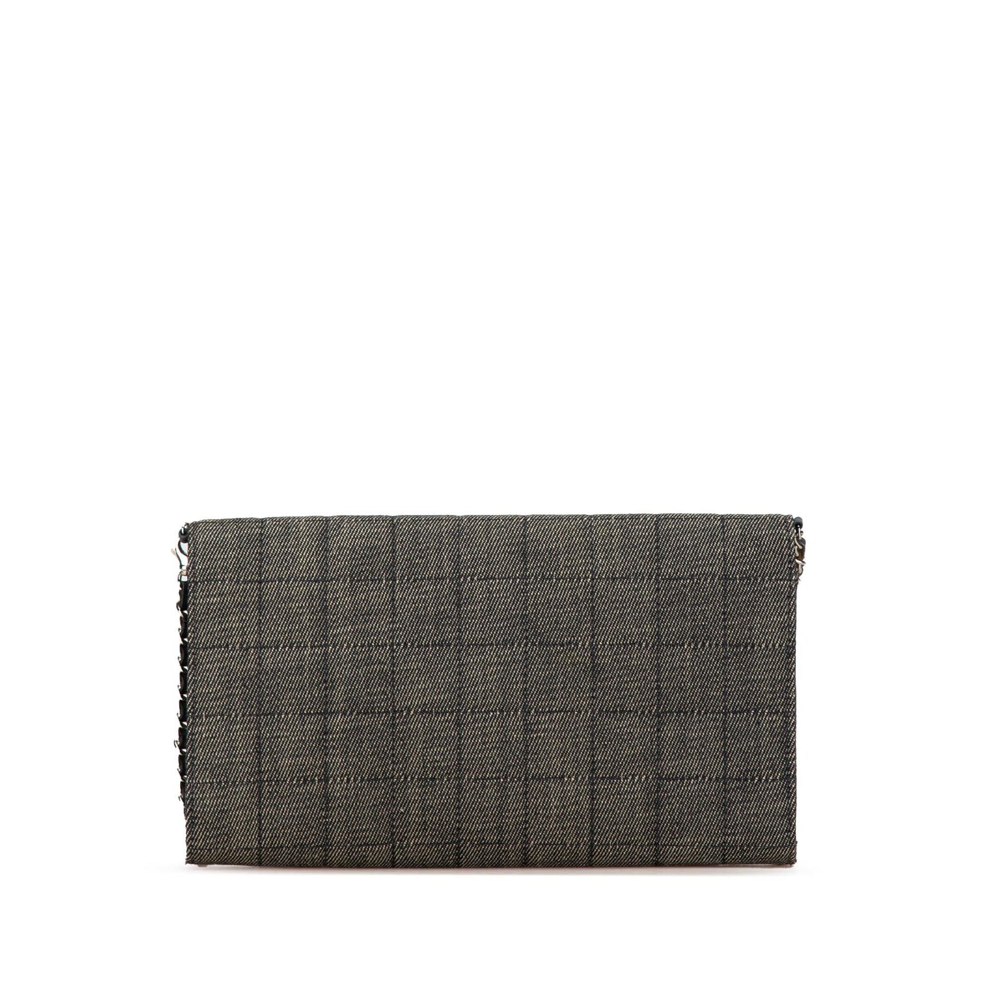 Chanel CC Choco Bar Denim Flap Handbag Flap 2