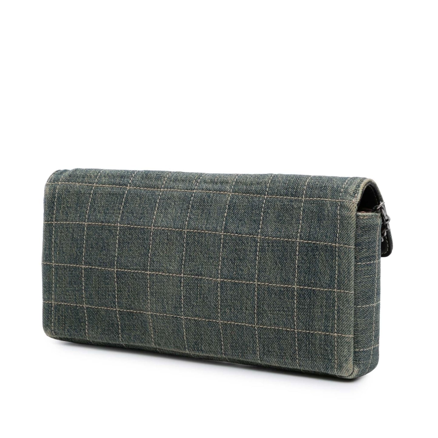 Chanel CC Chocolate Bar Denim East West Handbag
