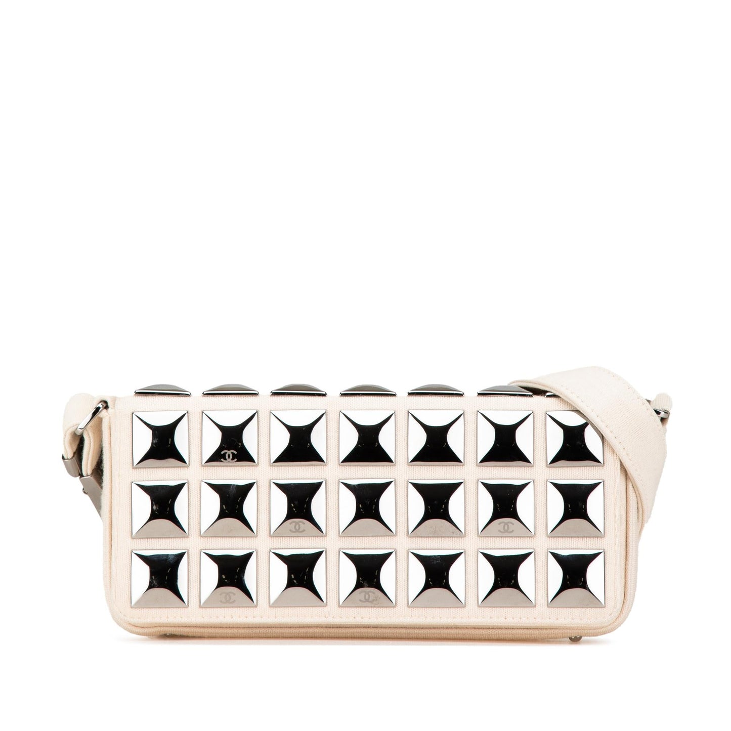 Chanel CC Jersey Pyramid Stud Flap Handbag Stud Flap