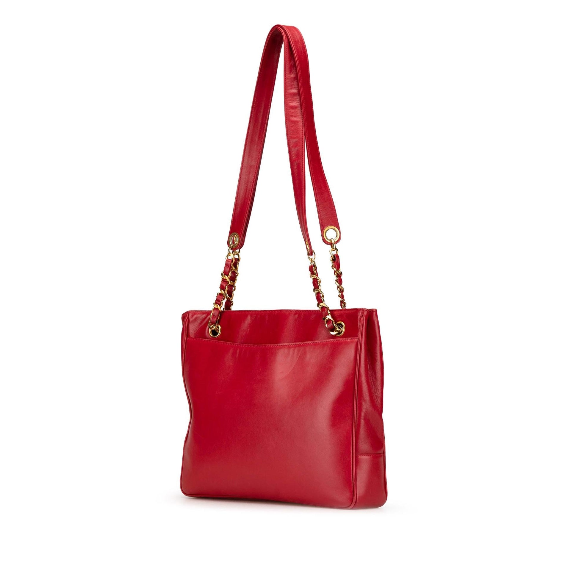 Chanel CC Lambskin Tote Bag Tote 1