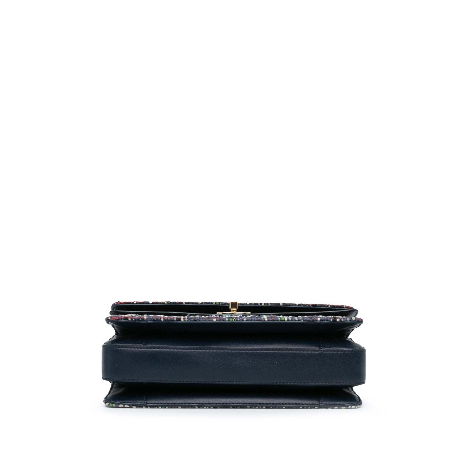Chanel CC Tweed Double Flap SHG-djHZ7S Multicolor Handbag