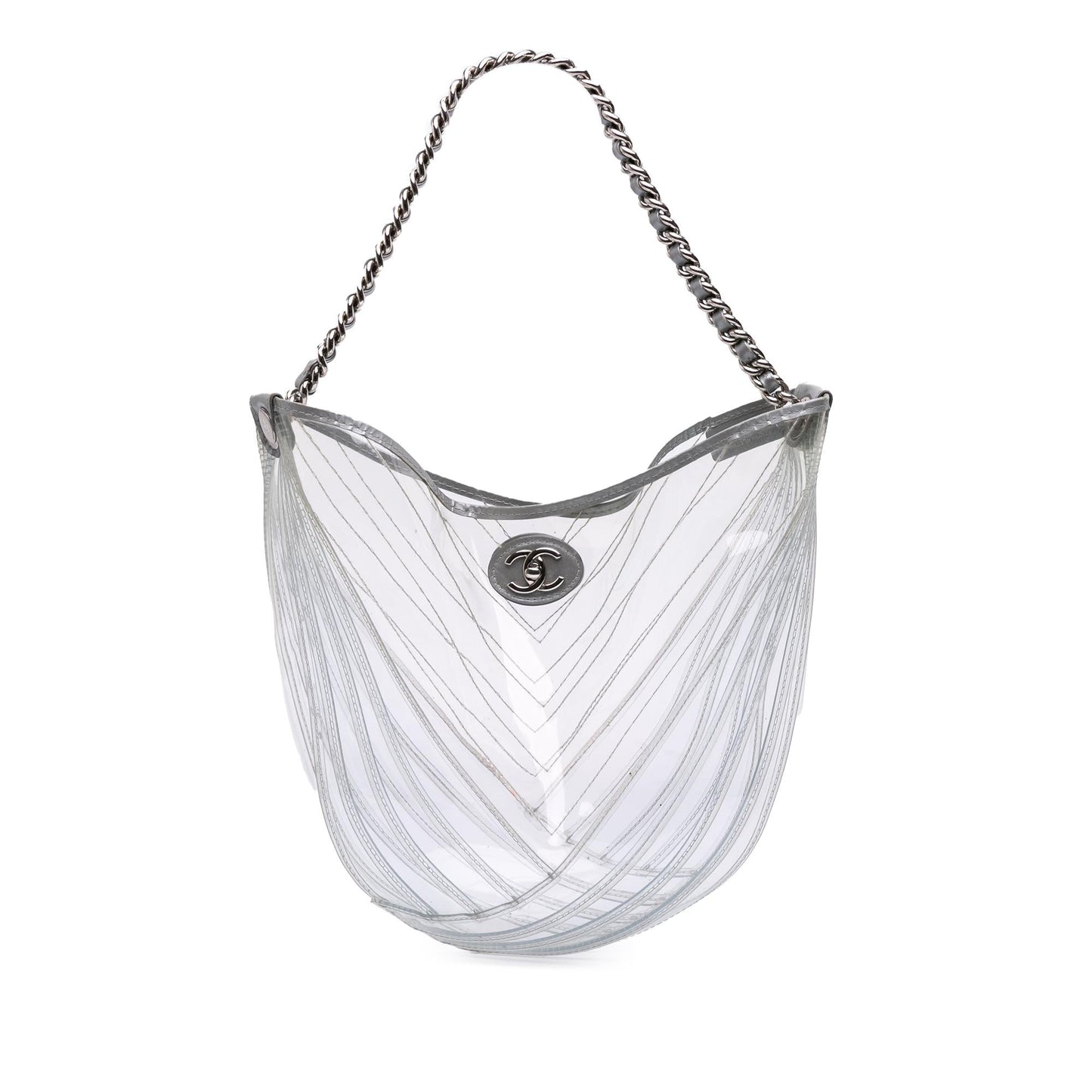 Chanel CC PVC Droplet Hobo Shoulder Bag