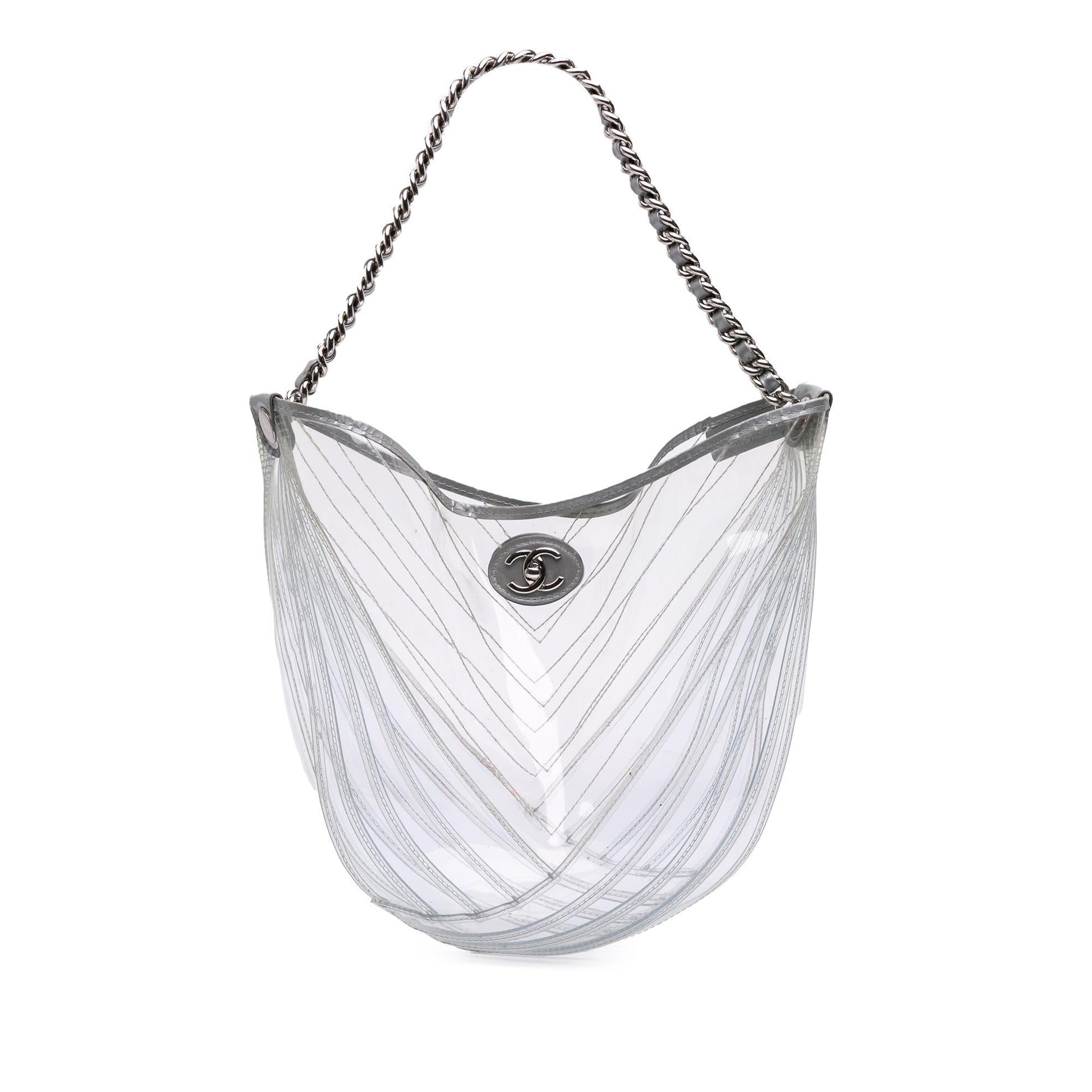 Chanel CC PVC Droplet Hobo Shoulder Bag