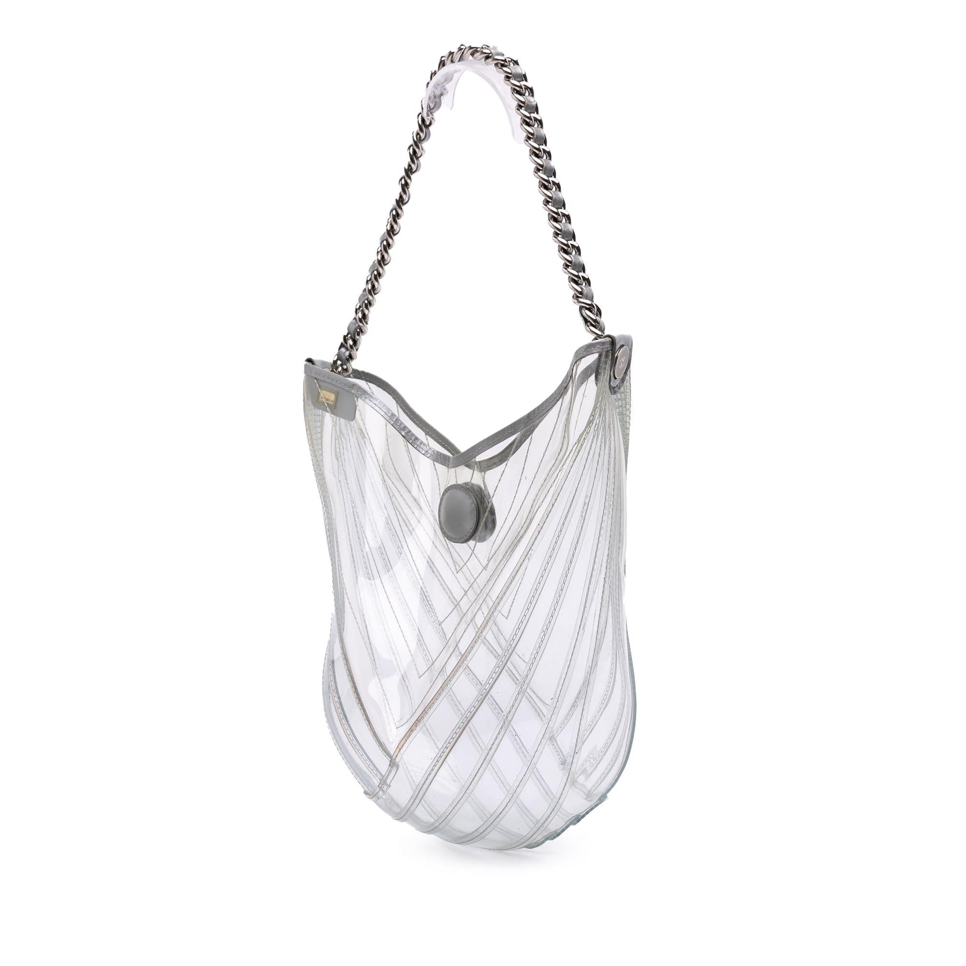 Chanel CC PVC Droplet Hobo Shoulder Bag
