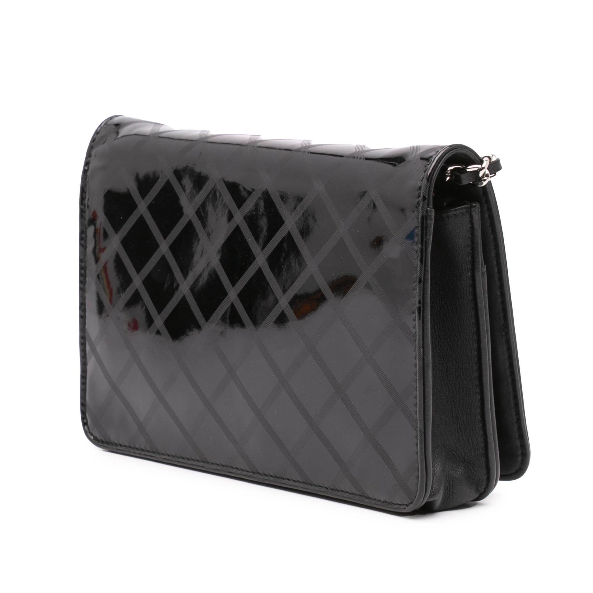 Chanel CC Patent Diamond On Wallet Case