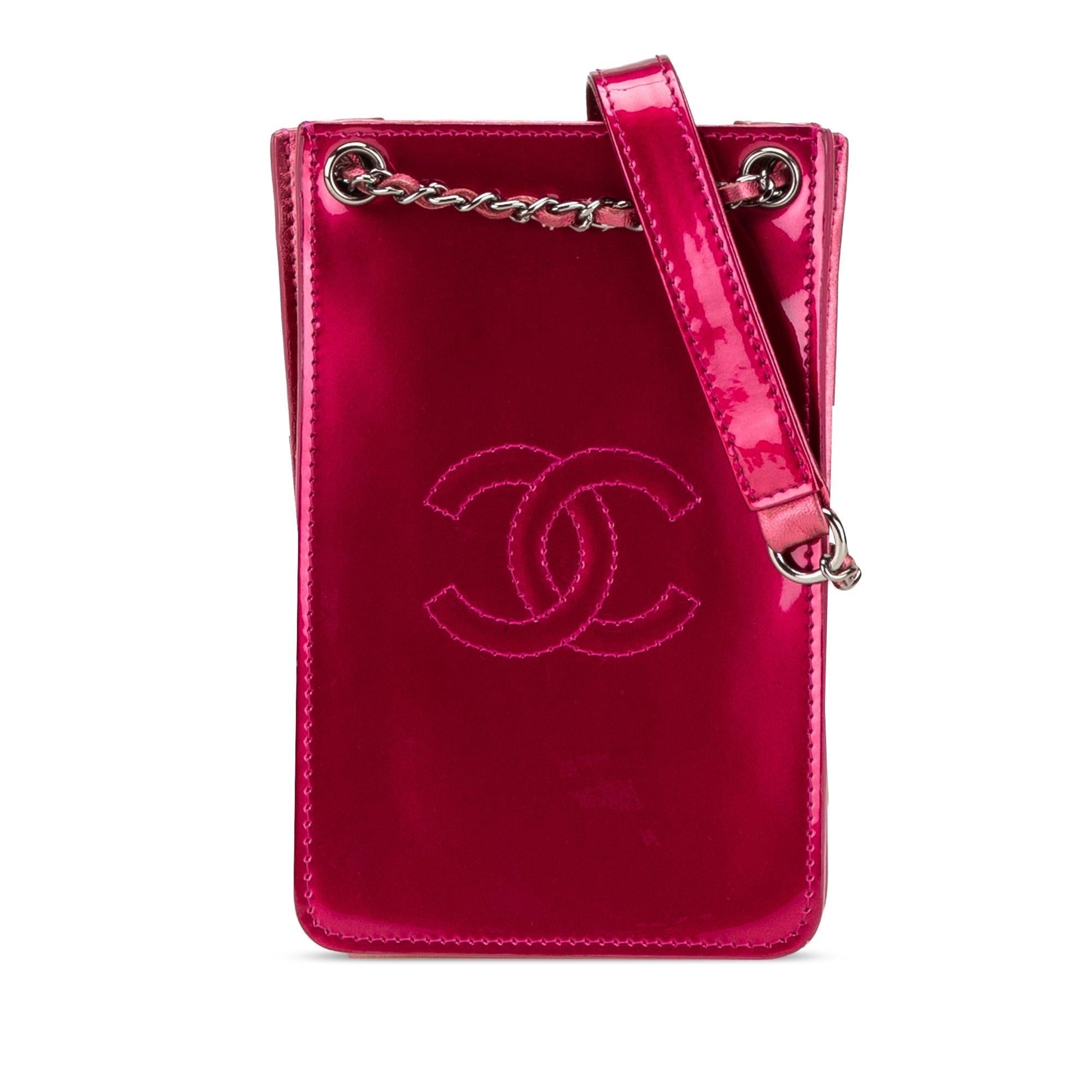 Chanel CC Patent Phone Holder Crossbody Bag Crossbody 1