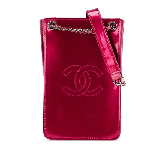 Chanel CC Patent Phone Holder Crossbody Bag Crossbody 2