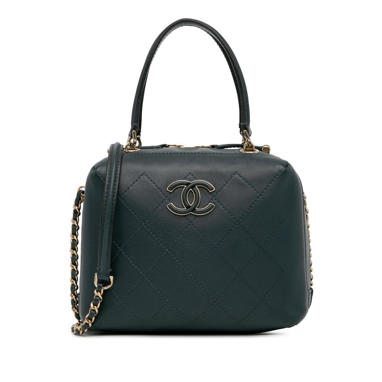 Chanel CC Quilted Bullskin Vanity SHG-3WgpyN Handbag