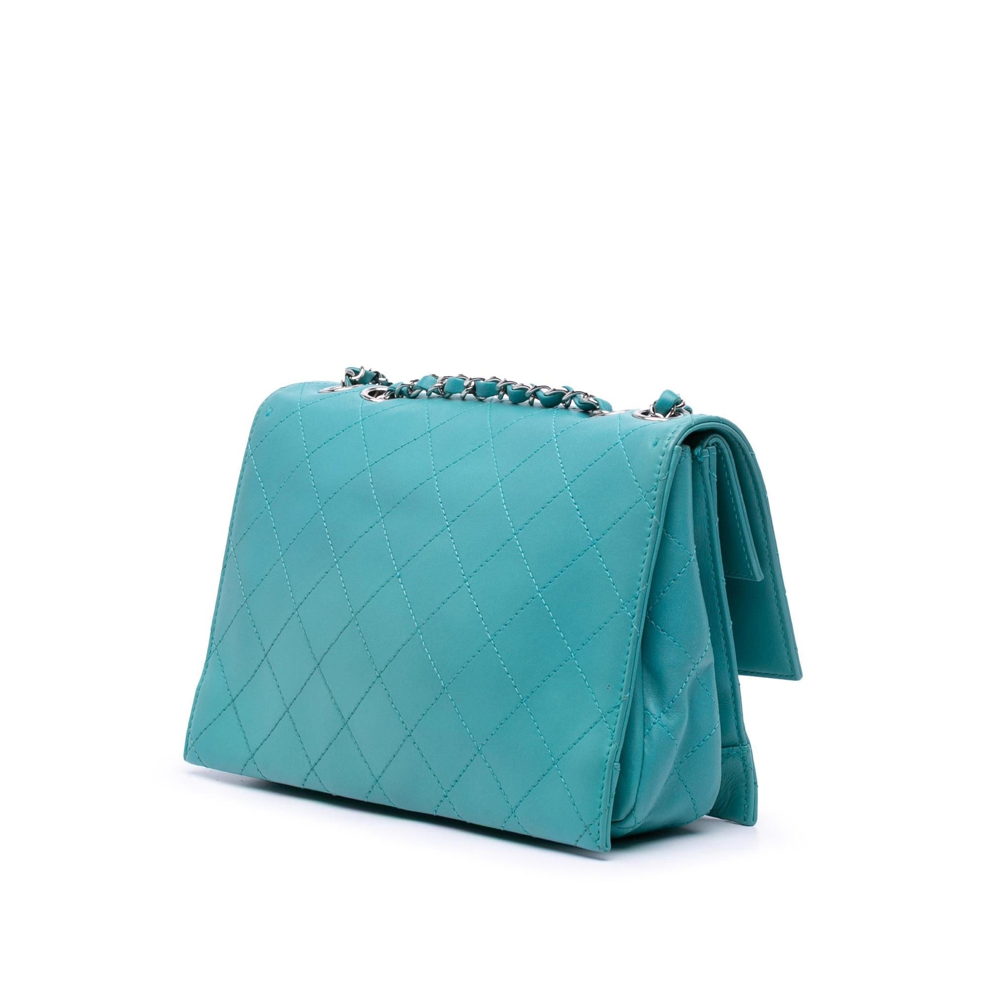 Chanel CC Quilted Calfskin Double Flap Handbag Flap 1