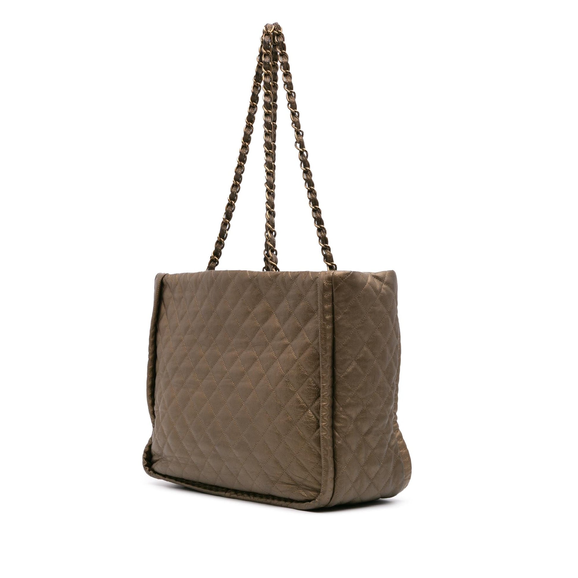 Chanel CC Quilted Calfskin Istanbul Tote Bag