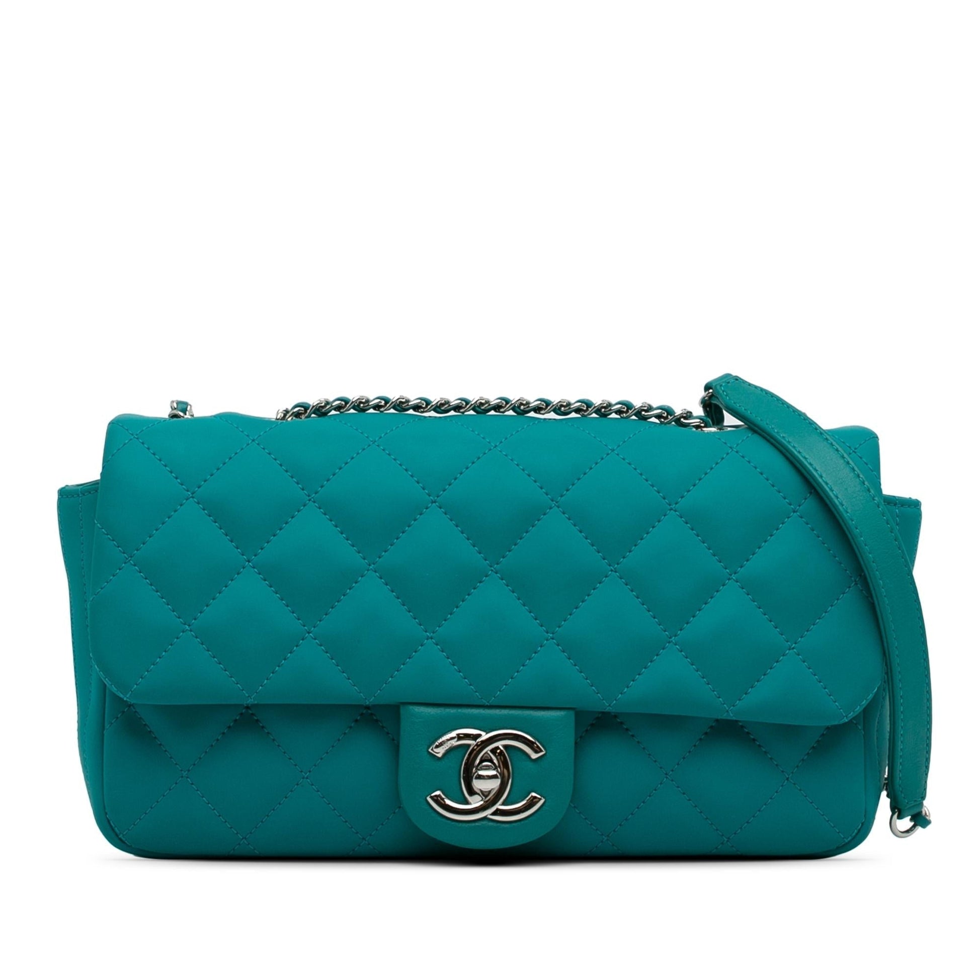 Chanel CC Quilted Calfskin Single Flap Handbag