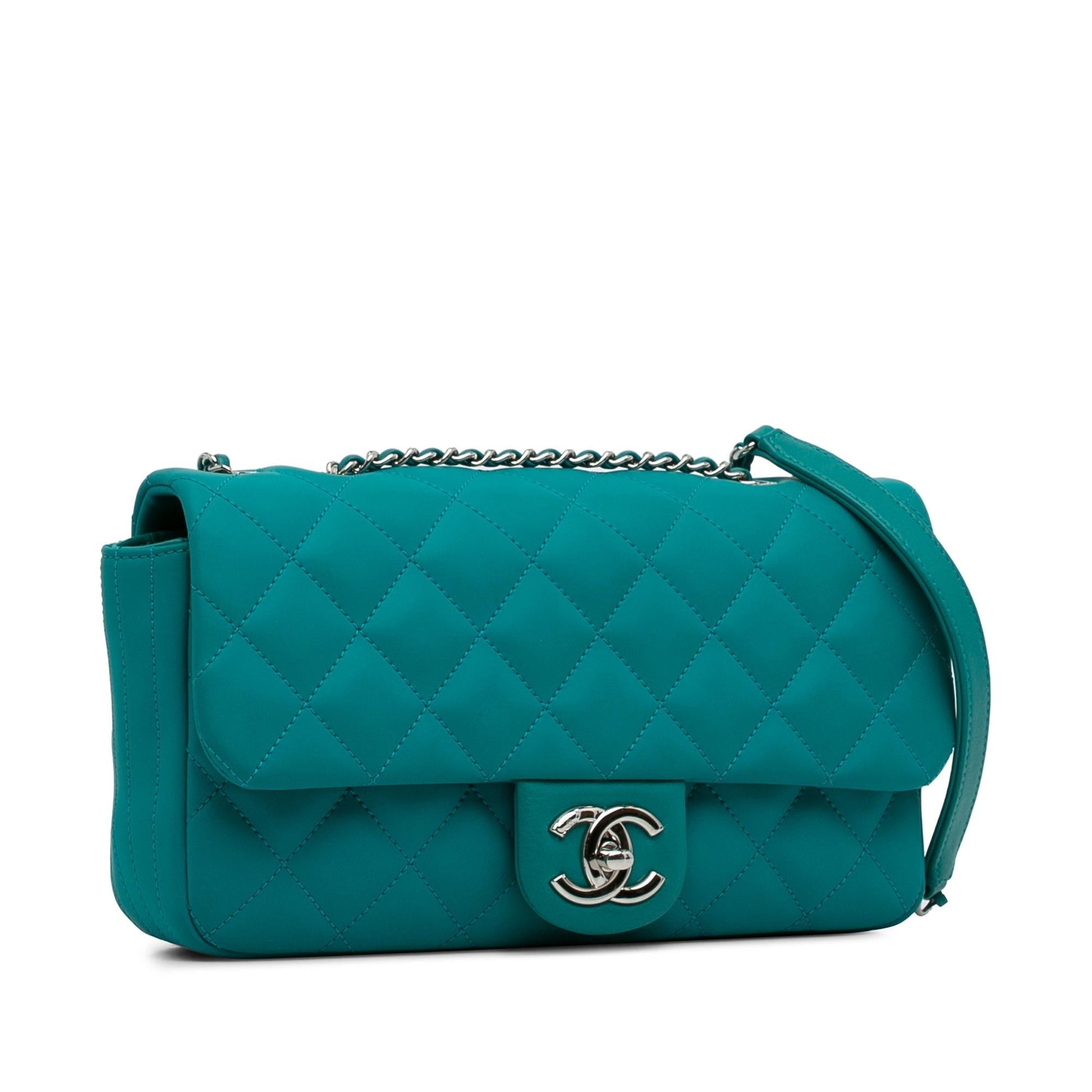 Chanel CC Quilted Calfskin Single Flap Handbag