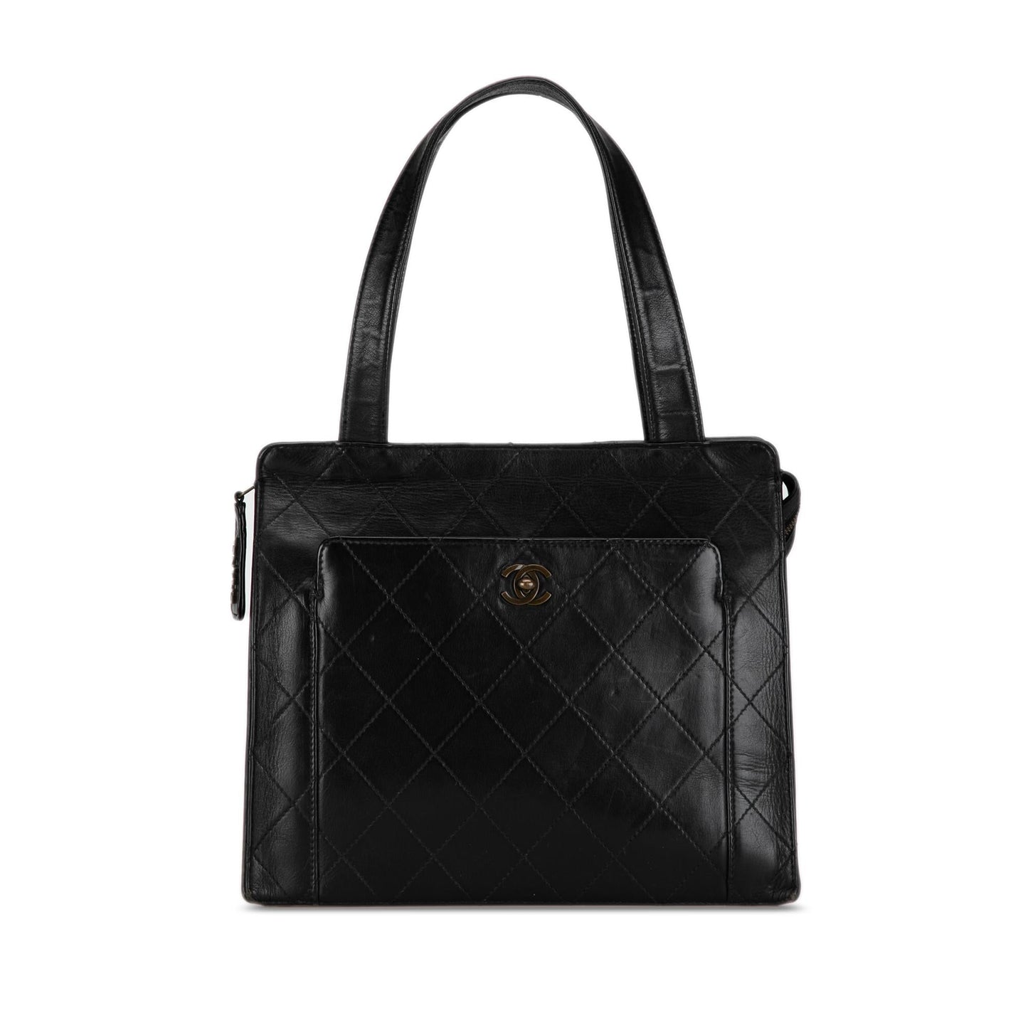 Chanel CC Quilted Calfskin SHG-0ZYubi Tote Bag