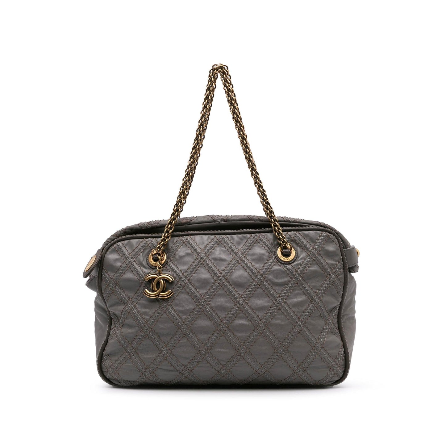 Chanel CC Quilted Calfskin Triptych Tote Bag