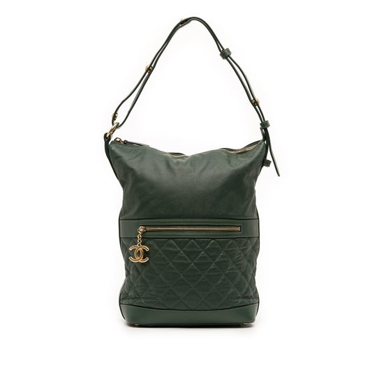 Chanel CC Quilted Caviar Casual Style Hobo Shoulder Bag