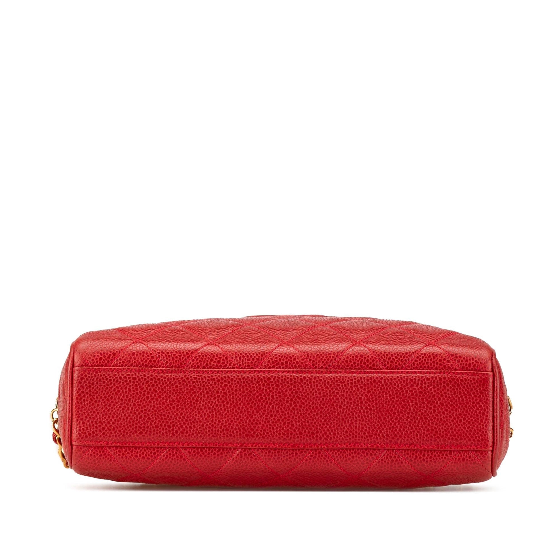 Chanel CC Quilted Caviar Camera Crossbody Bag