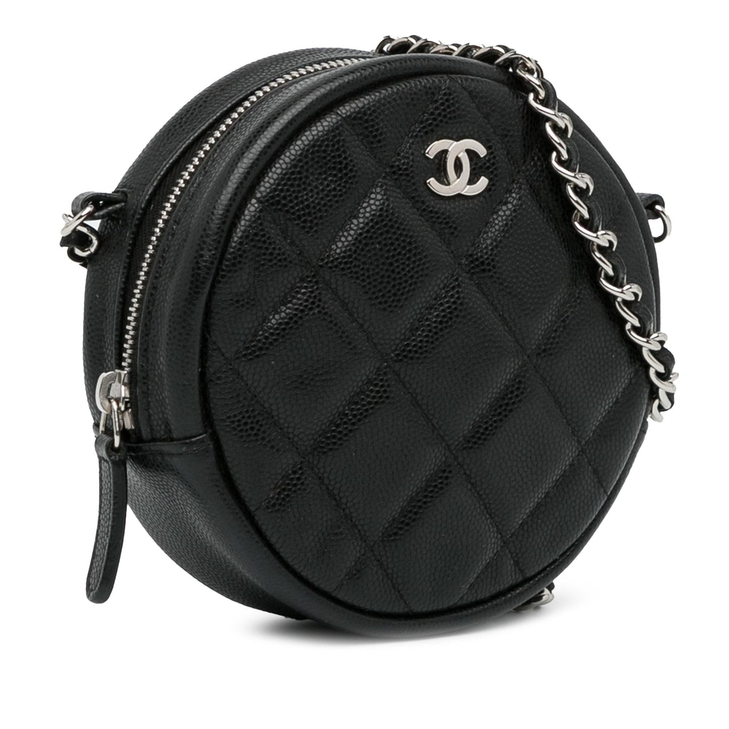 Chanel CC Quilted Caviar Round SHG-Zm82jl Clutch Bag