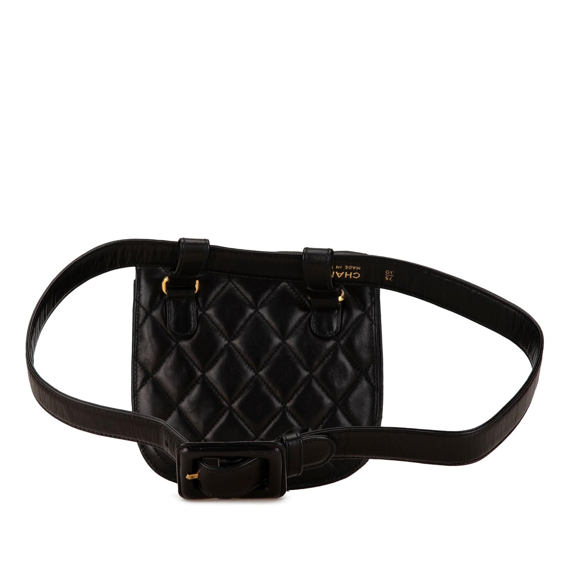 Chanel CC Quilted Lambskin Belt SHG-GMYcCg