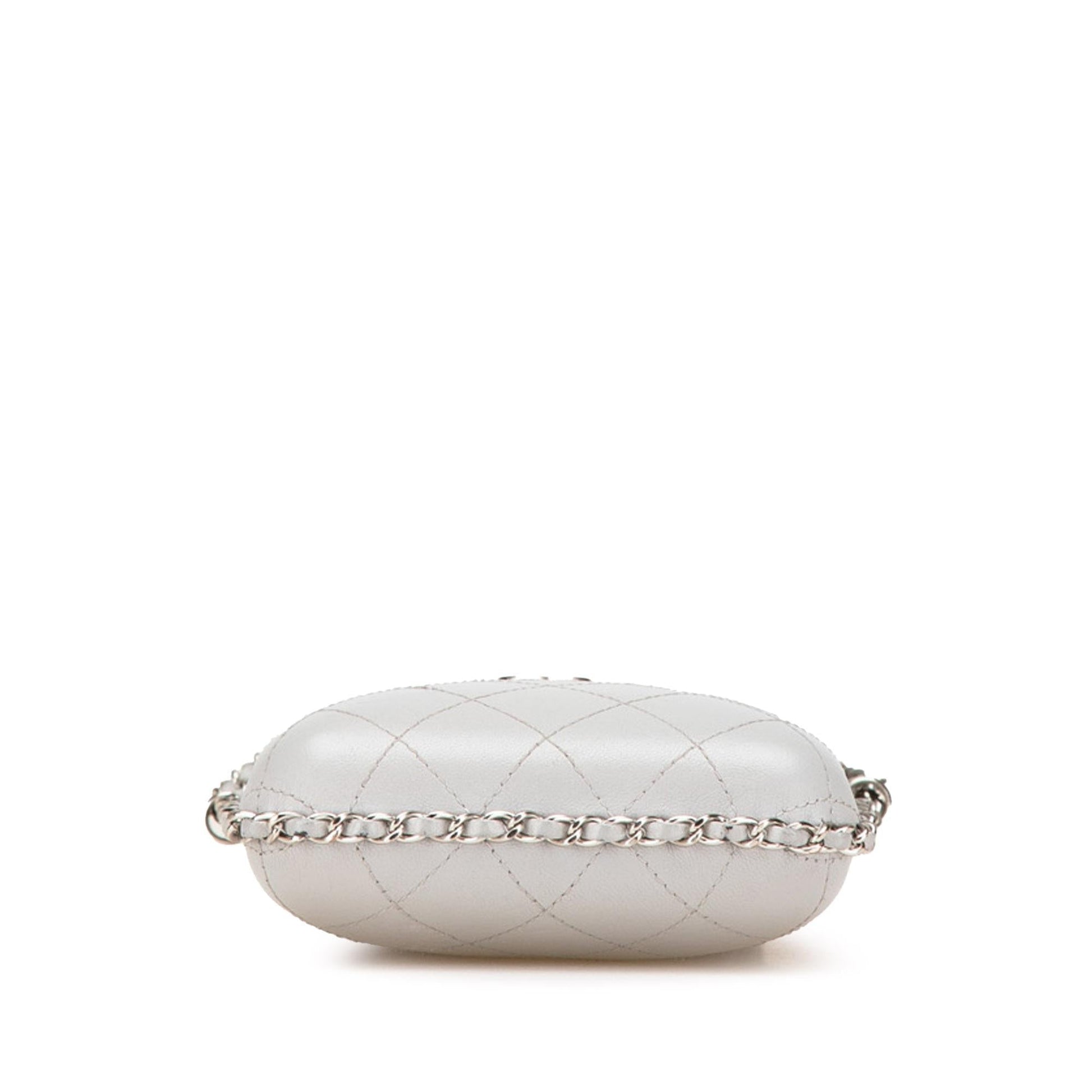 Chanel CC Quilted Lambskin Around Phone Holder Handbag