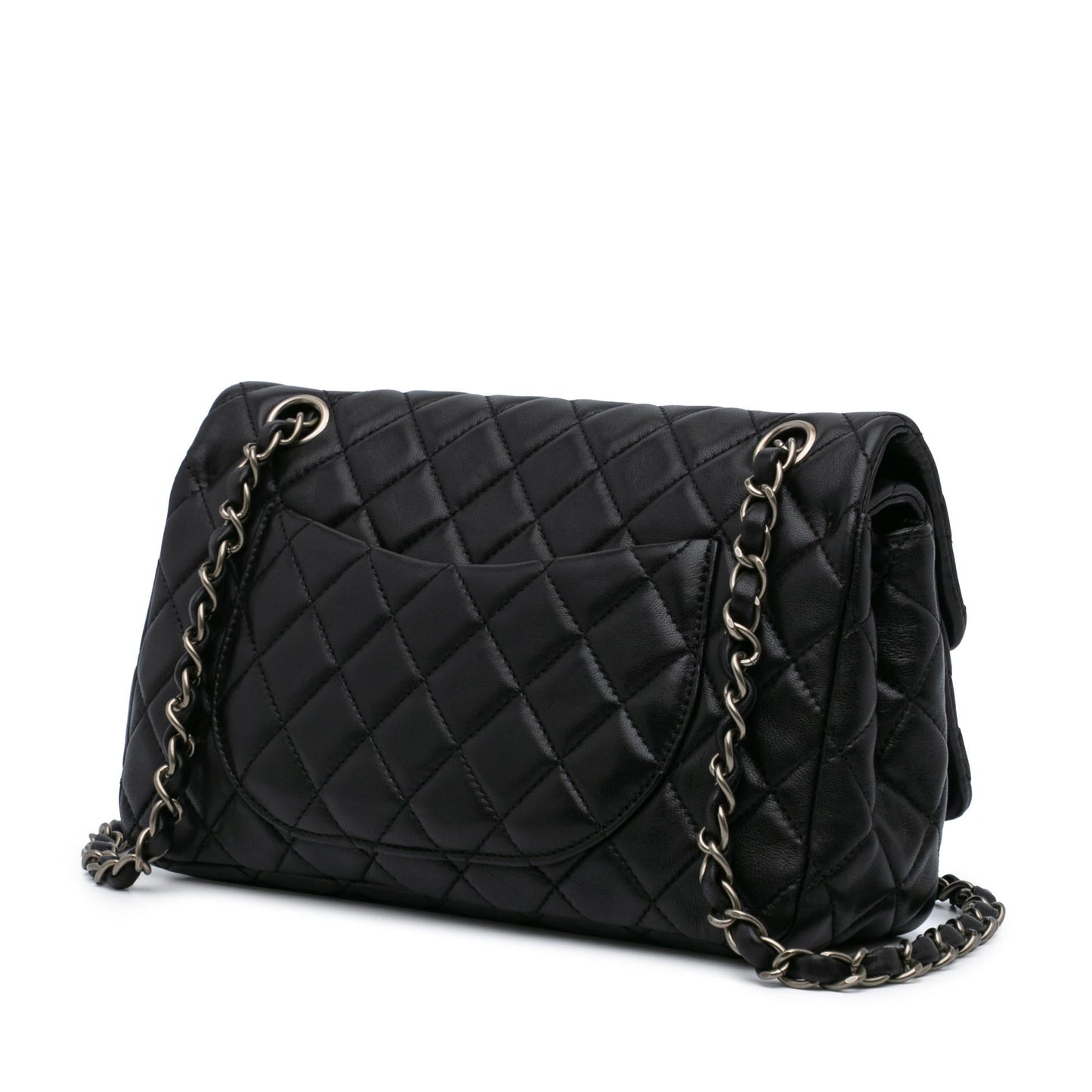 Chanel CC Quilted Lambskin Double Flap Handbag