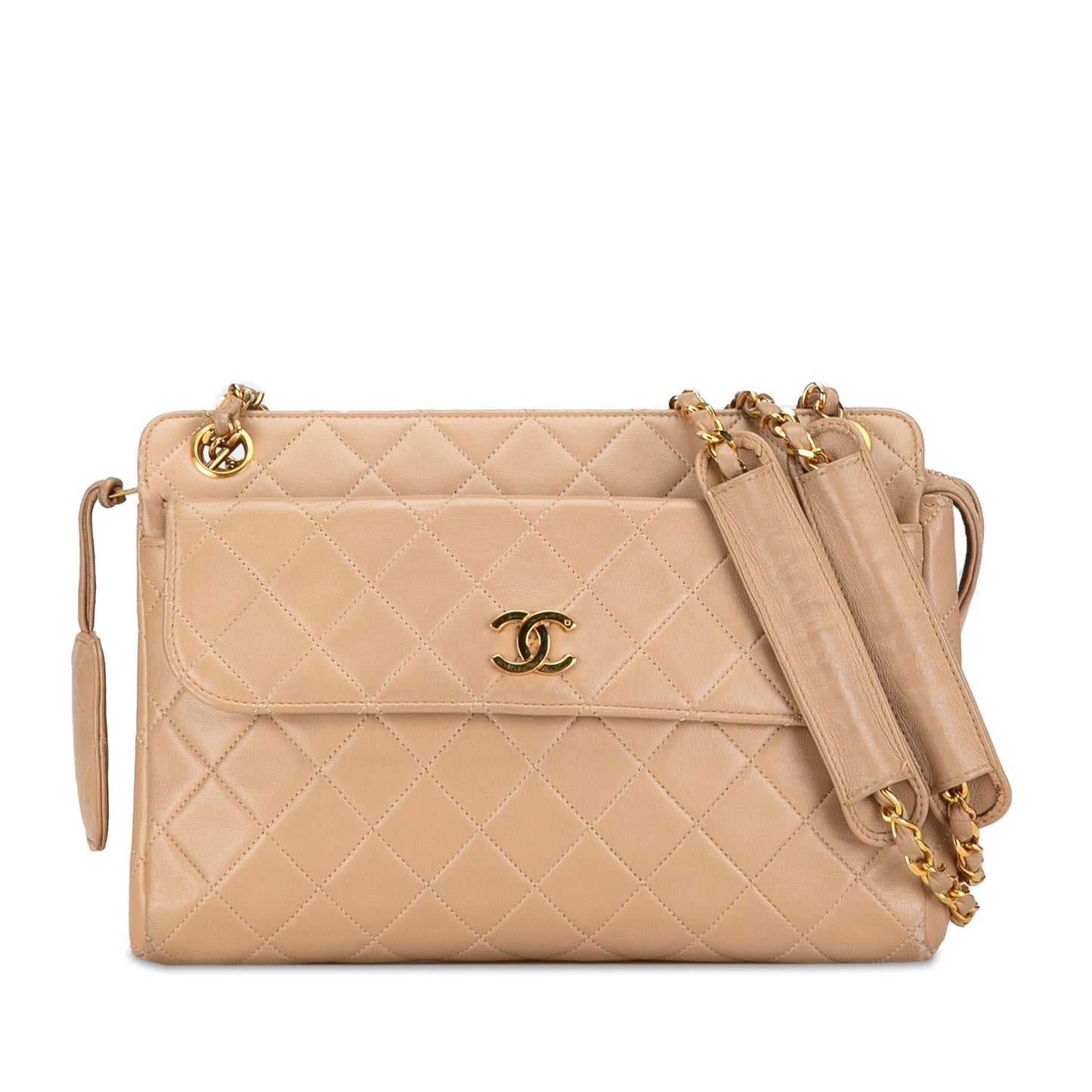 Chanel CC Quilted Lambskin Front Pocket SHG-m7G46D Crossbody Bag