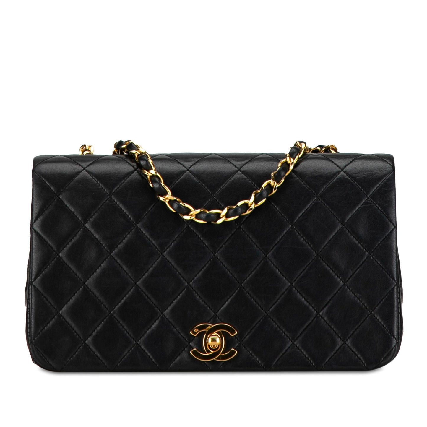 Chanel CC Quilted Lambskin Full Flap SHG-Y9hmIP Handbag