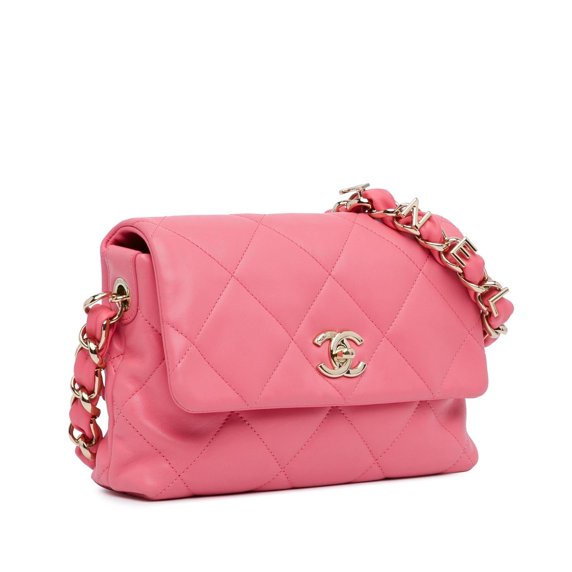 Chanel CC Lambskin Logo Chain Flap (SHG-Q5sy ) Denim Quilted Jewelry