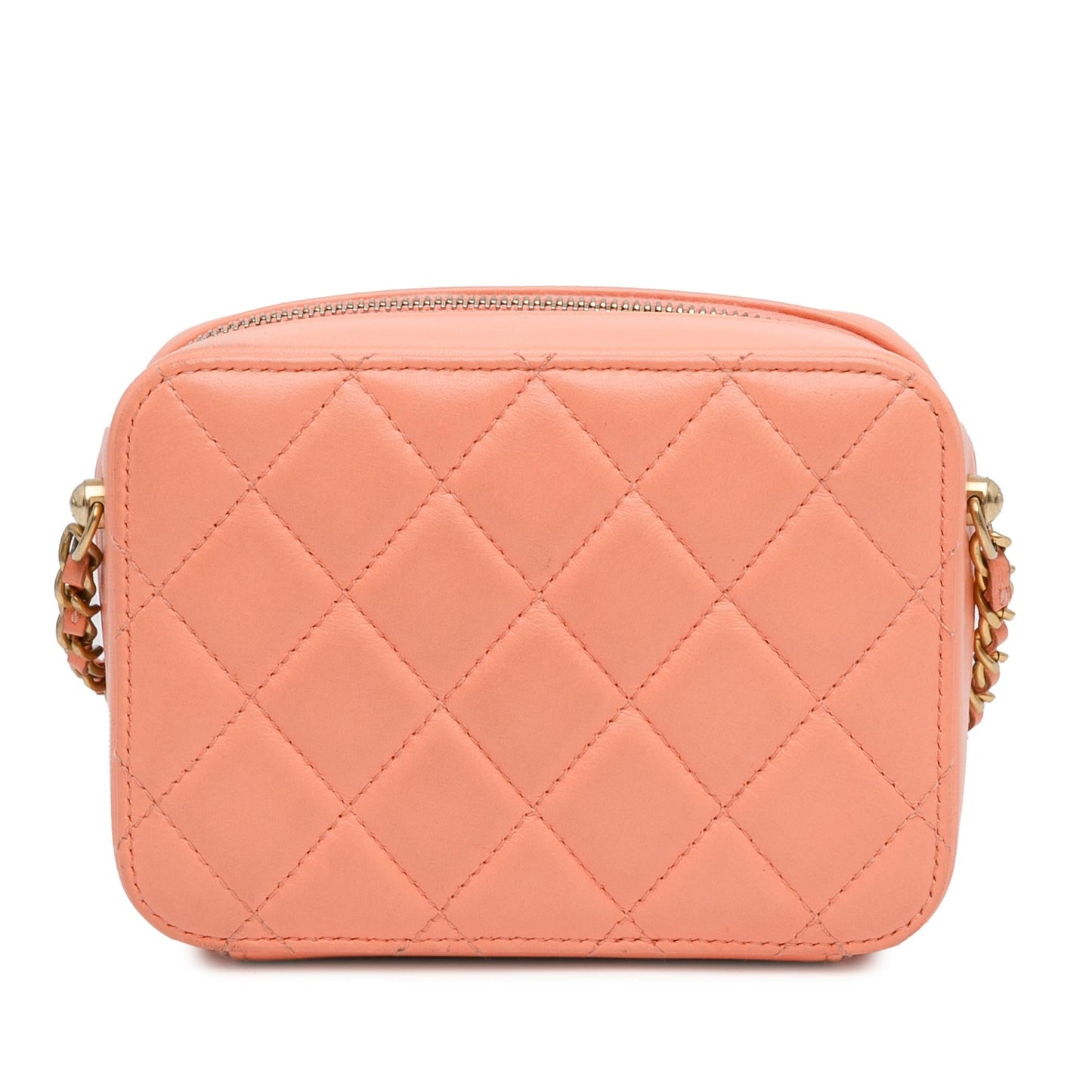 Chanel CC Quilted Lambskin Pearl Crush Camera Crossbody Bag Shg S5D4T2