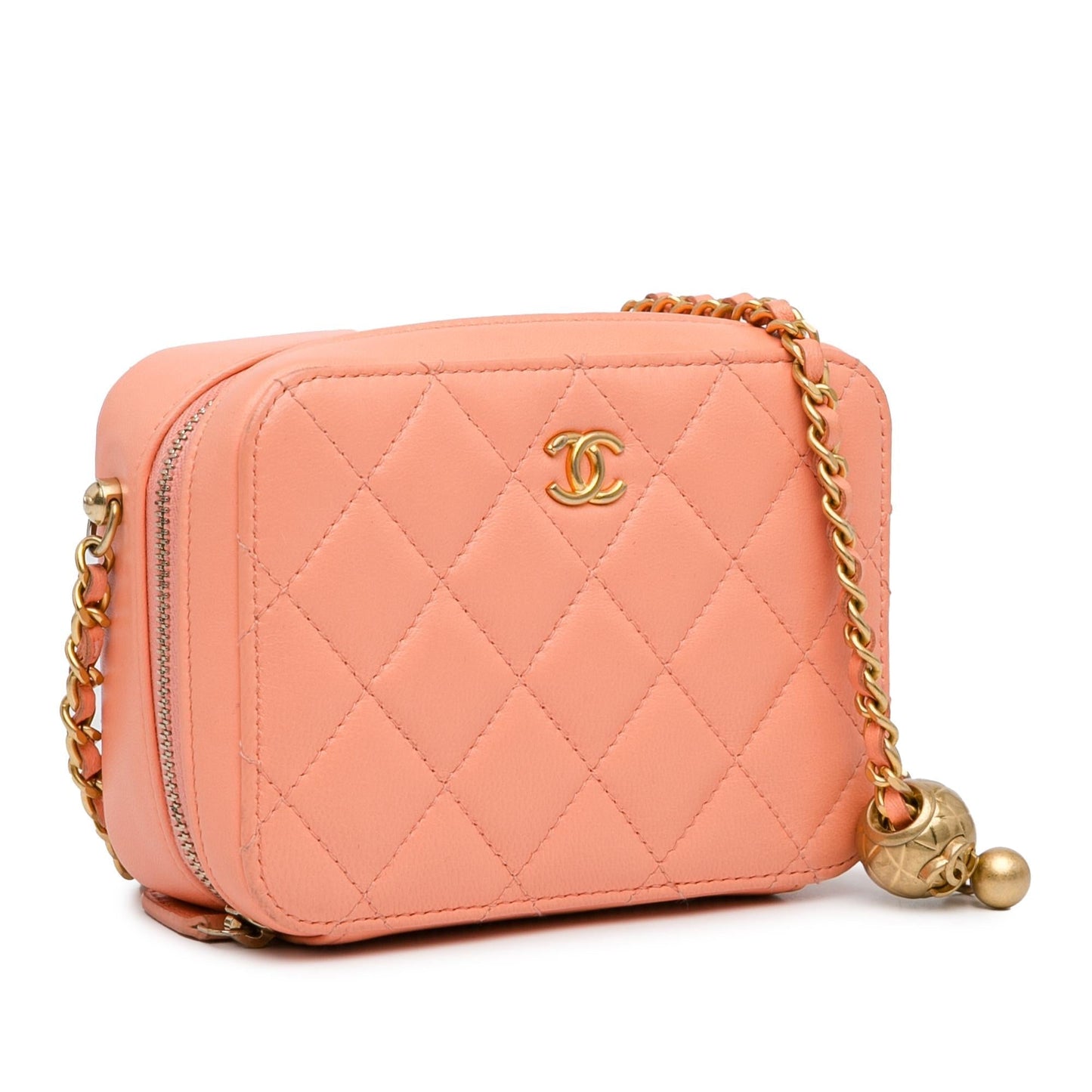 Chanel CC Quilted Lambskin Pearl Crush Camera Crossbody Bag Bag 1