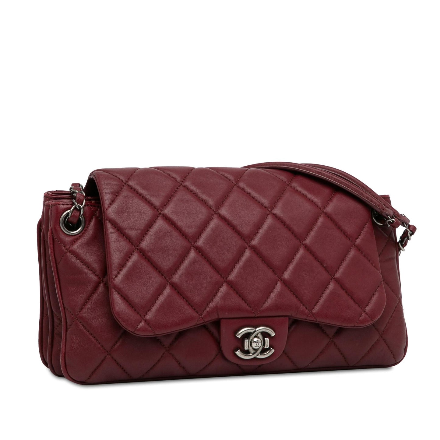 Chanel CC Quilted Lambskin Single Flap SHG-zHHunq Handbag