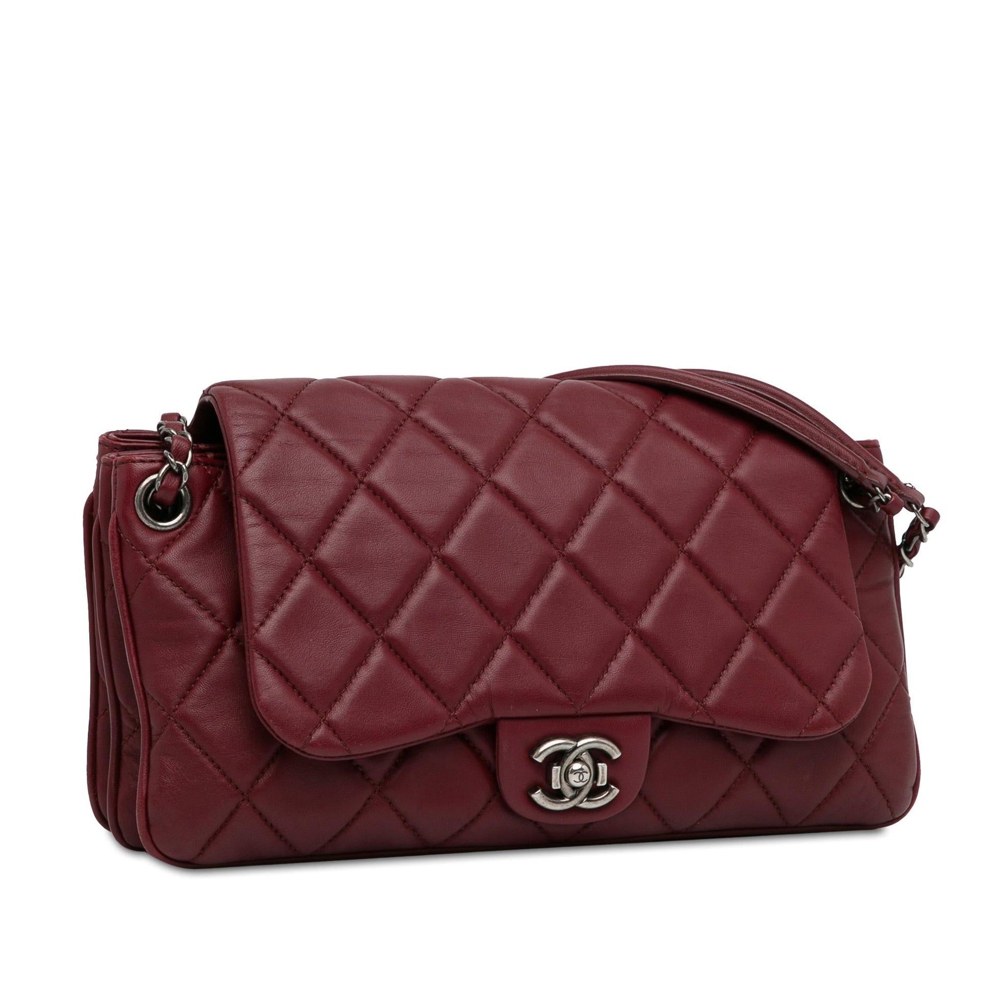 Chanel CC Quilted Lambskin Single Flap SHG-zHHunq Handbag