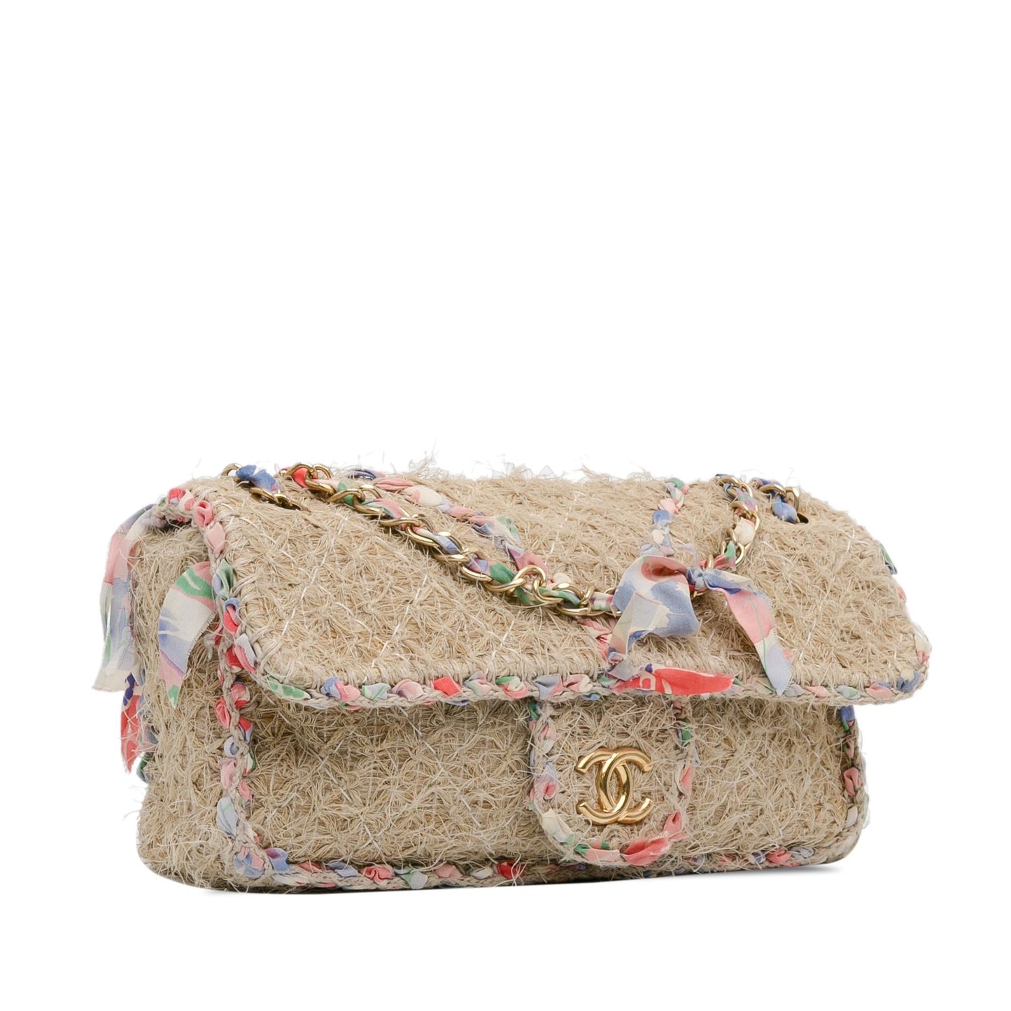 Chanel CC Straw Country Flap SHG-d50HRy Handbag