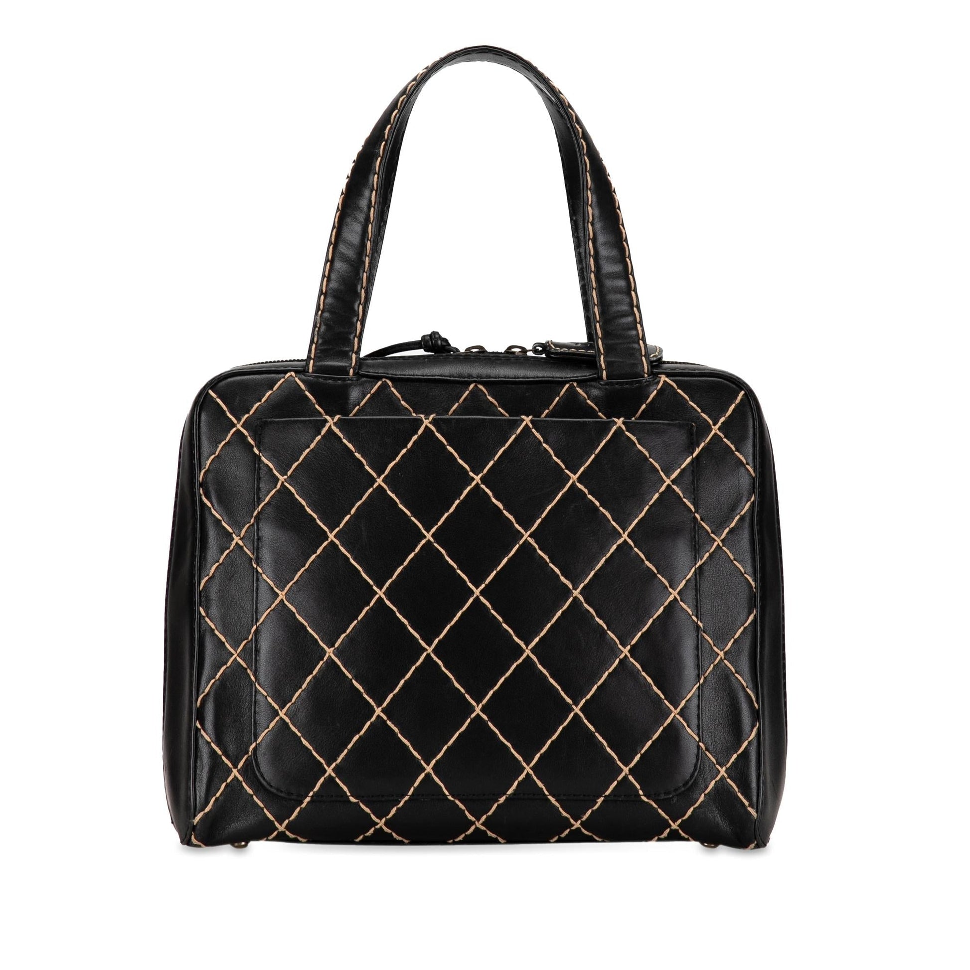 Chanel CC Wild Stitch Lambskin SHG-19CouV Handbag