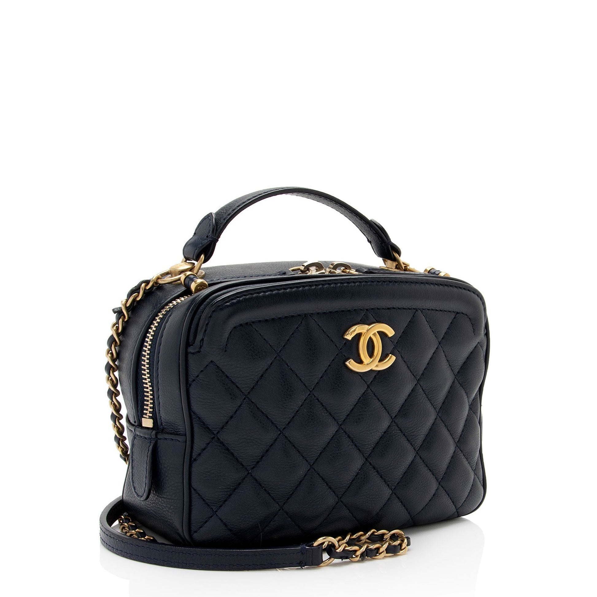 Chanel Calfskin CC Vanity SHF-7b563I Small Handbag