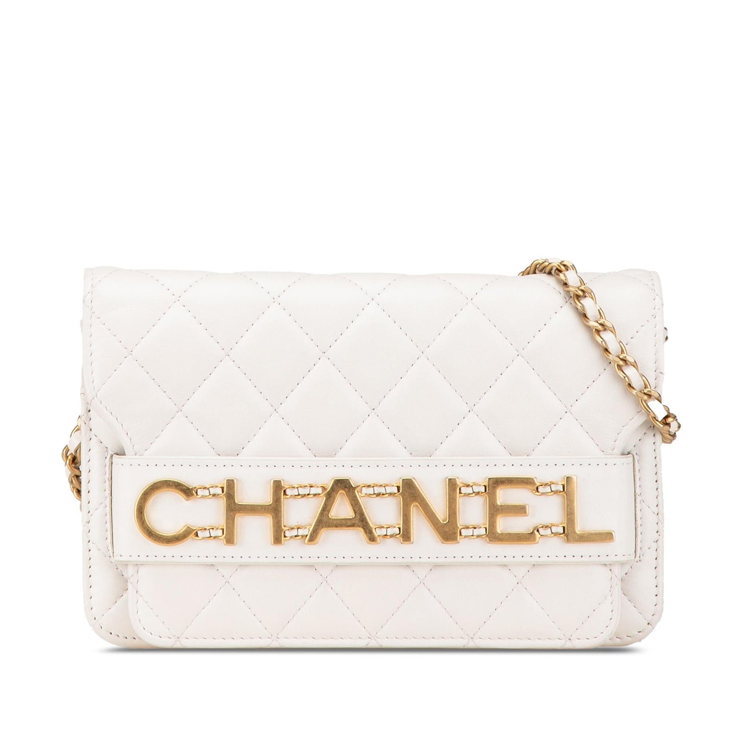 Chanel Calfskin Enchained Flap on Wallet Case Chain 1