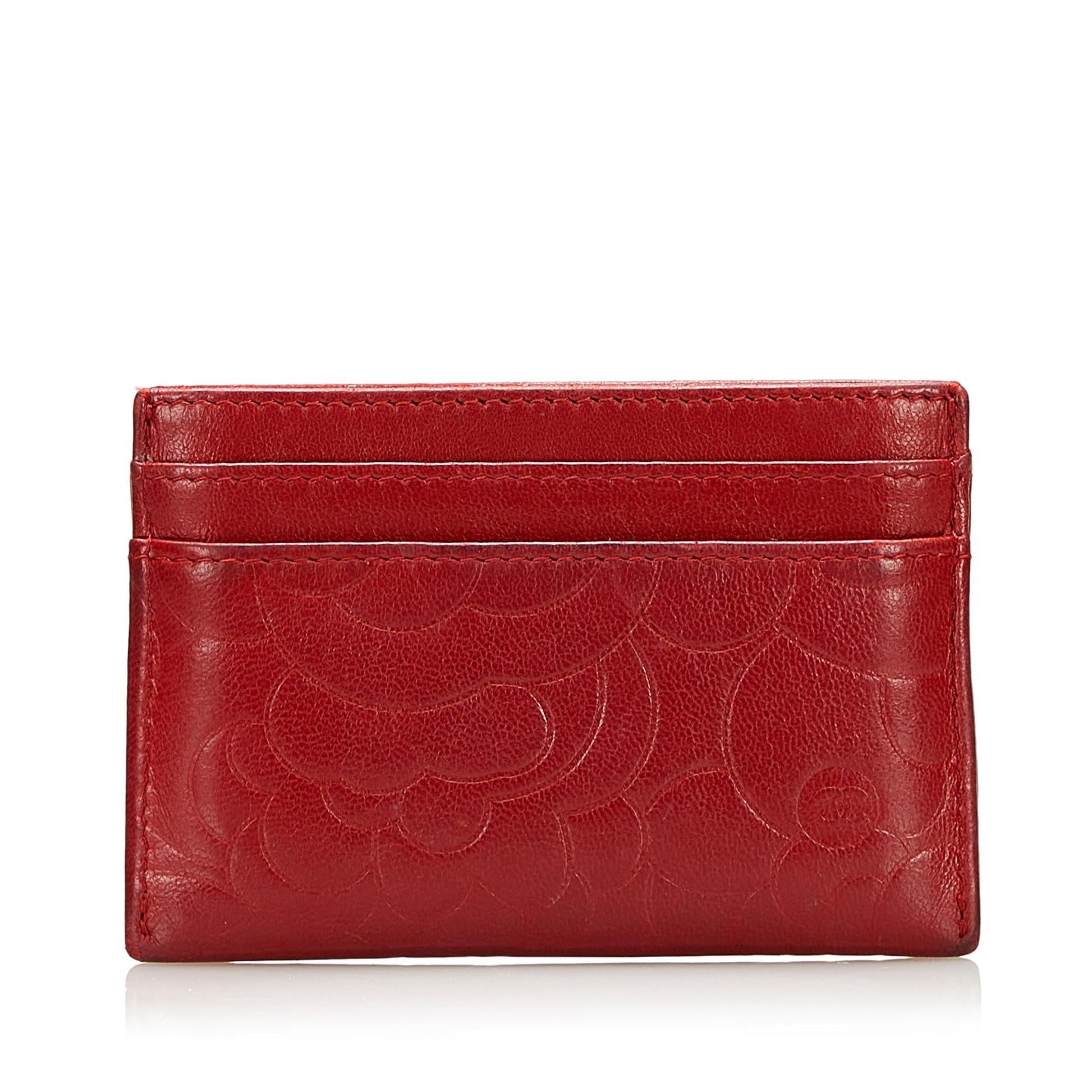 Chanel Camellia Card Holder SHG Wallet Case