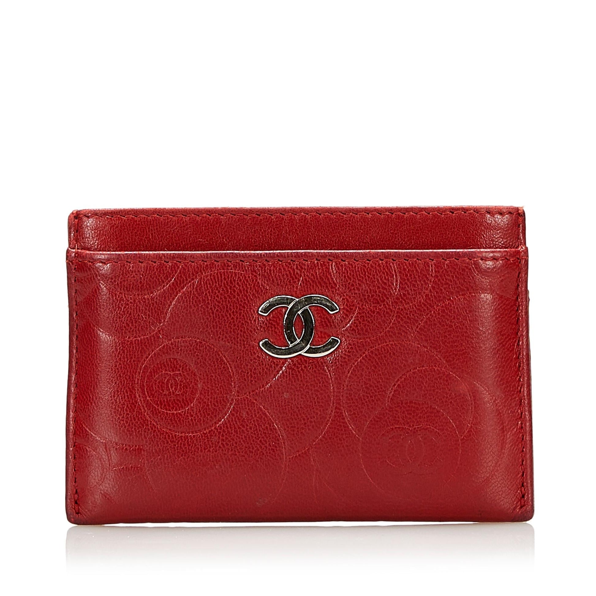 Chanel Camellia Card Holder SHG Wallet Case