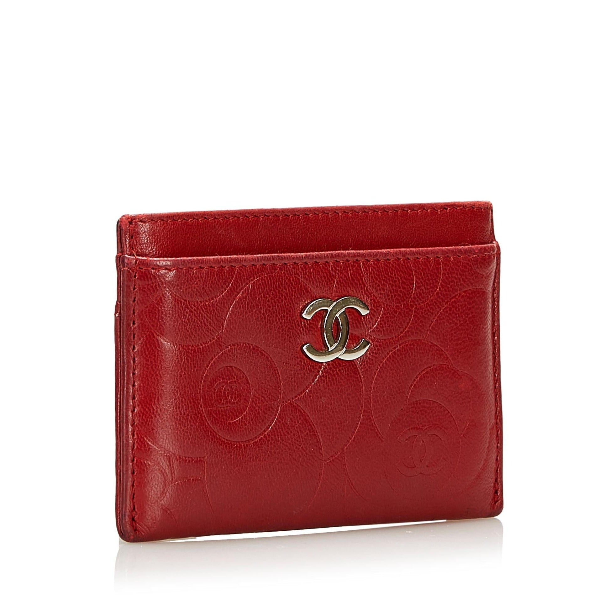 Chanel Camellia Card Holder SHG Wallet Case