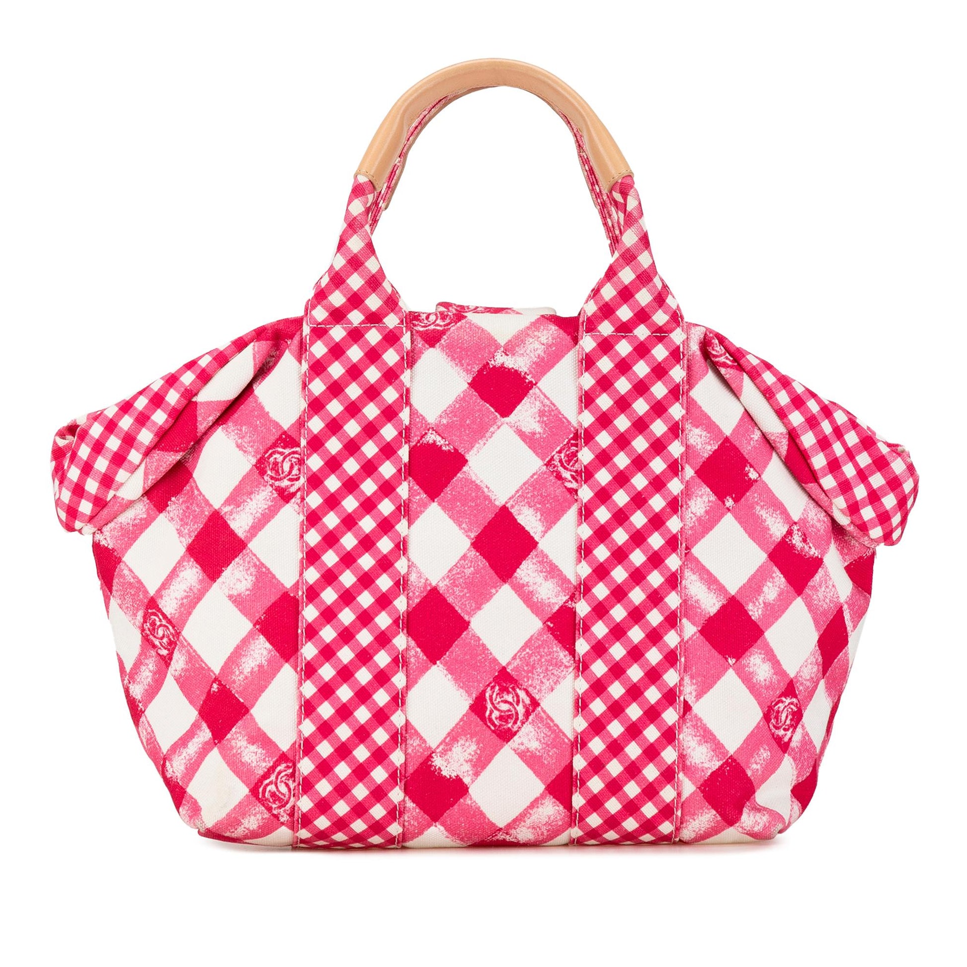 Chanel Gingham SHG-9EDbiZ Canvas Handbag