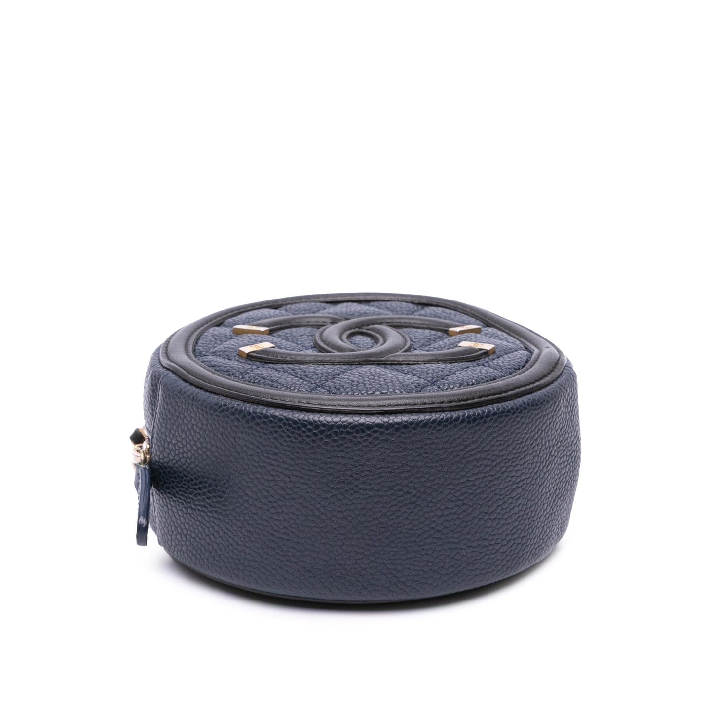 Chanel Caviar CC Filigree Round Crossbody Bag Bag 1