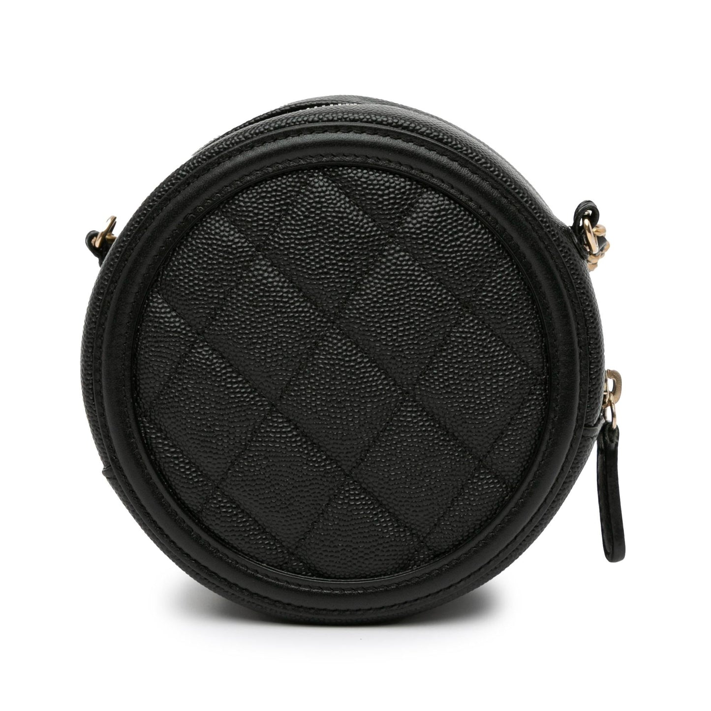 Chanel Caviar CC Filigree Round SHG-bEzArR Crossbody Bag