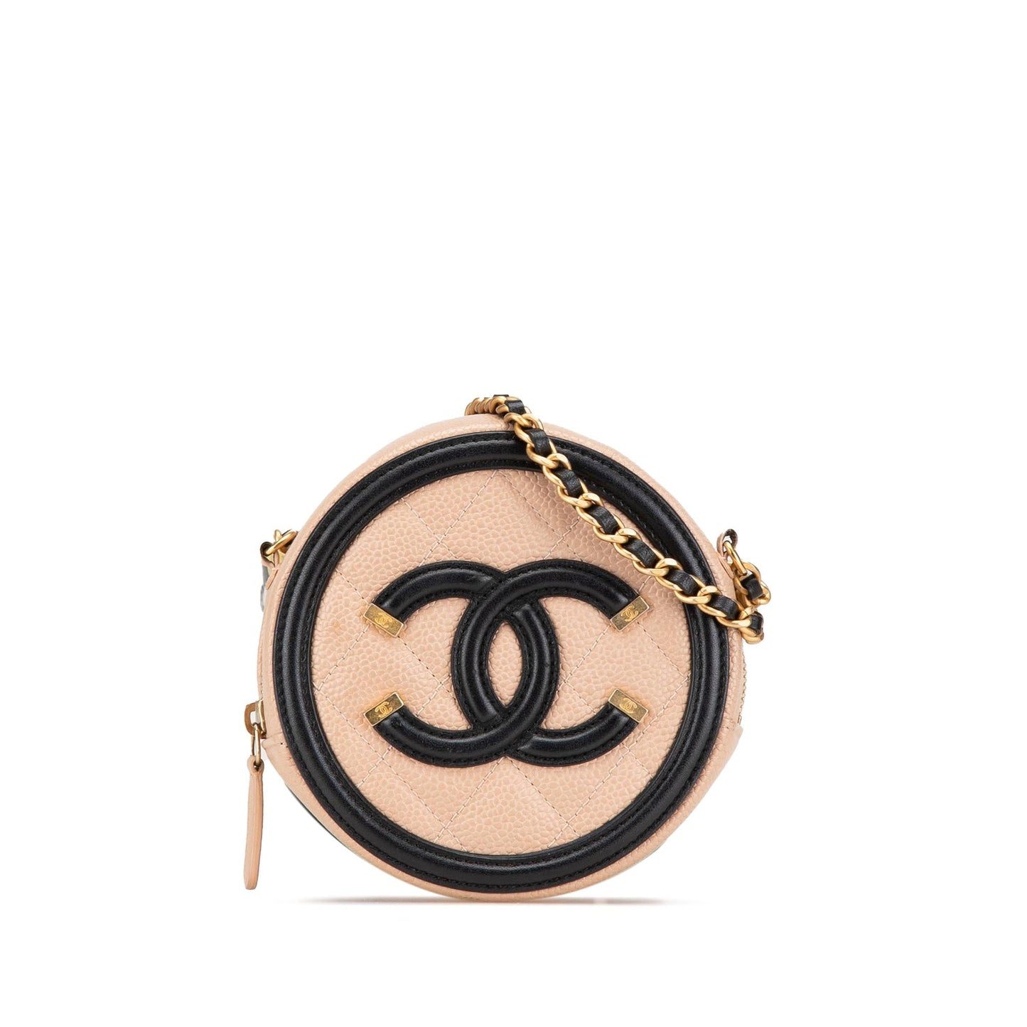 Chanel Caviar CC Filigree Round Crossbody Bag Crossbody 5