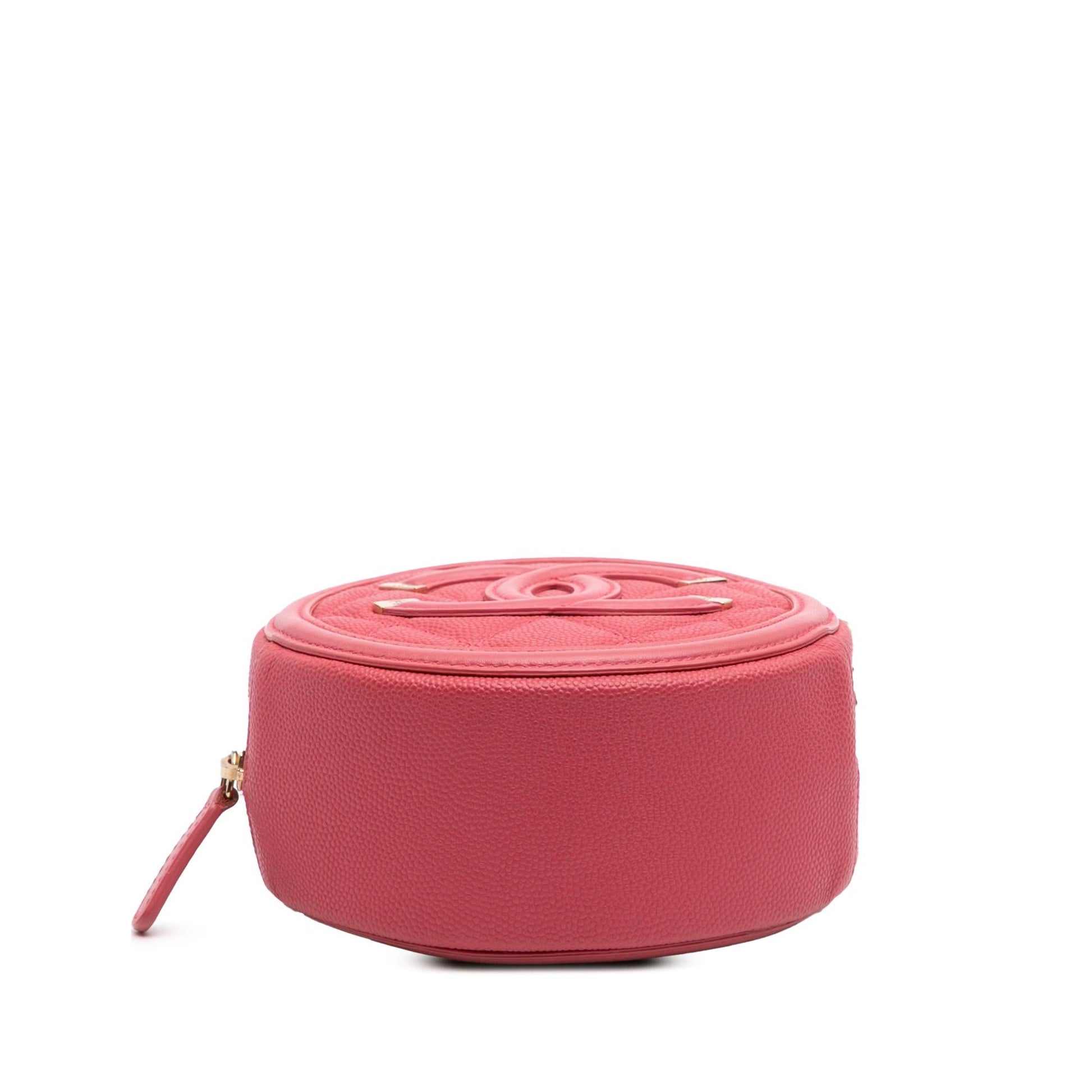Chanel Caviar CC Filigree Round Crossbody Bag Crossbody 3