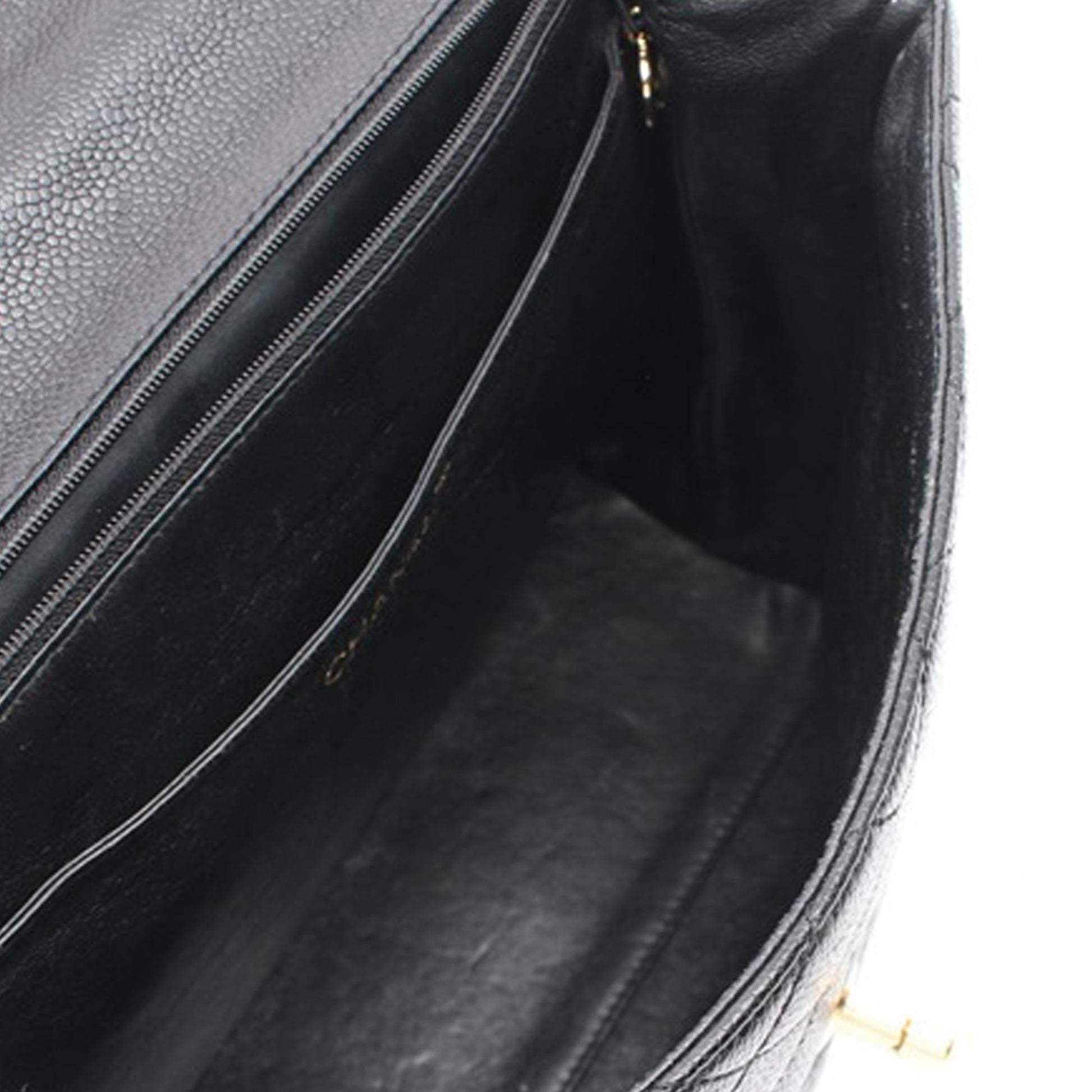 Chanel Caviar Kelly Top Handle Handbag