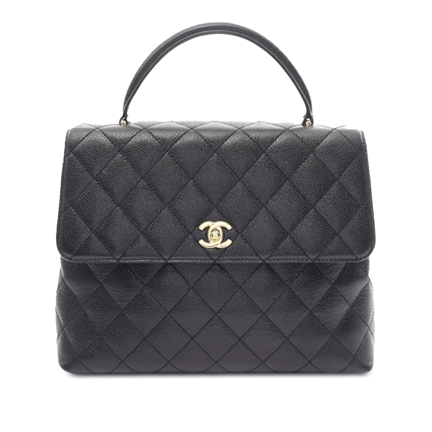 Chanel Caviar Kelly Top Handle Handbag Bag 1