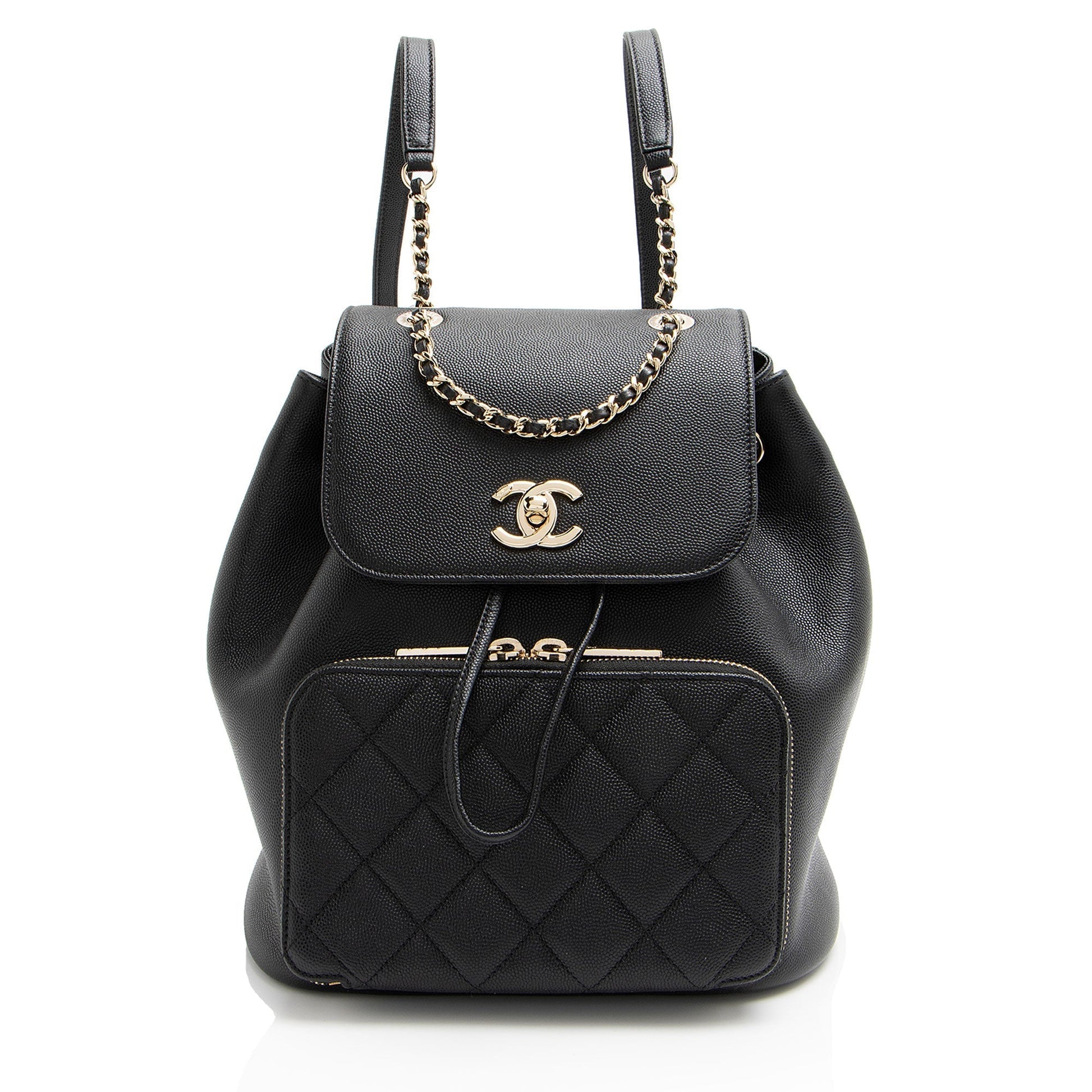 Chanel Caviar Business Affinity Backpack SHF-oTQxcP Leather