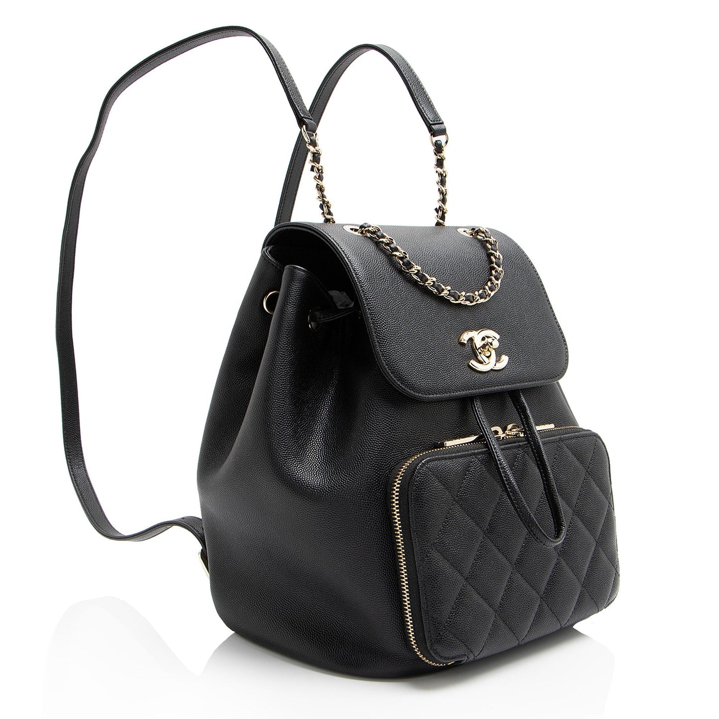 Chanel Caviar Business Affinity Backpack SHF-oTQxcP Leather