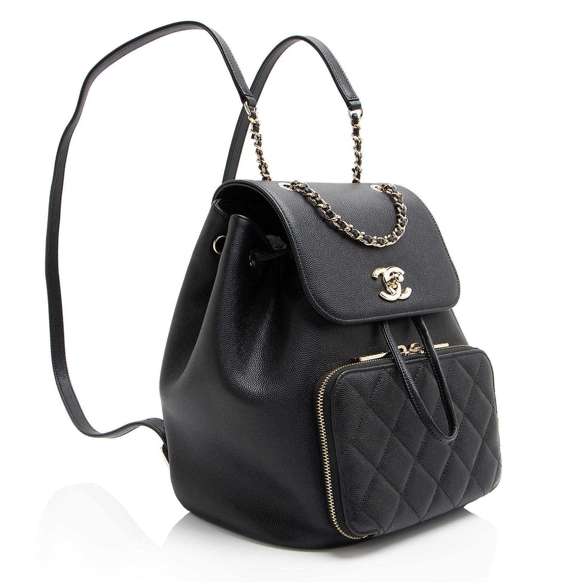 Chanel Caviar Business Affinity Backpack SHF-oTQxcP Leather
