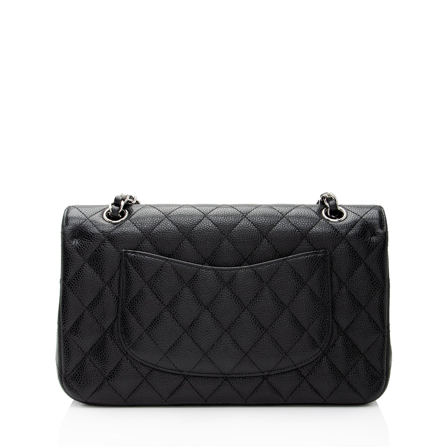 Chanel Caviar Classic Double Flap SHF-9ANmGR Leather Shoulder Bag